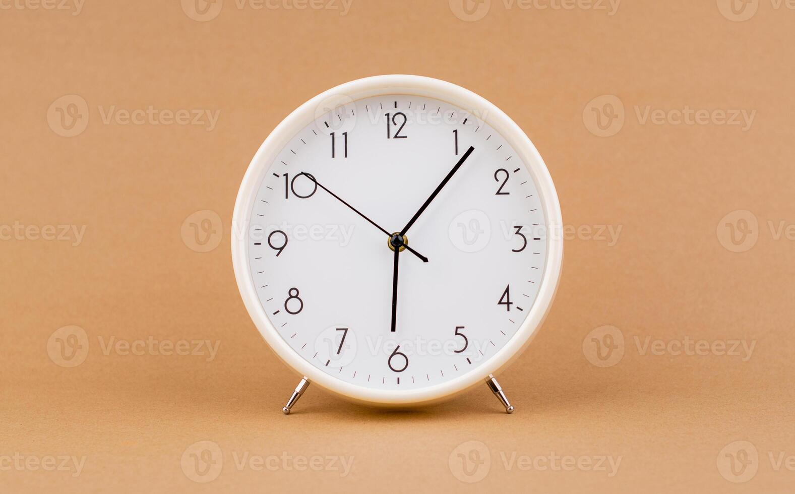Alarm clock stop concept of time and work of time is valuable to life photo in studio