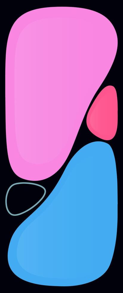 stone shape mobile wallpaper. vector