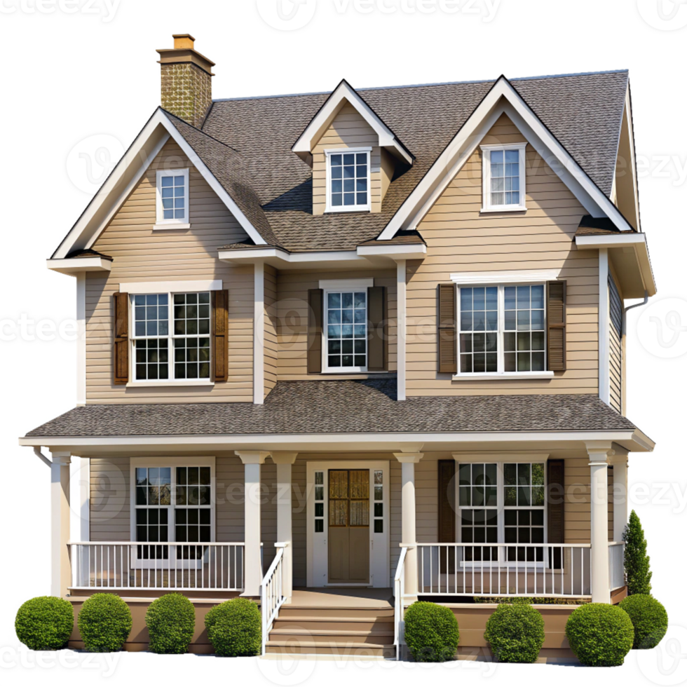 Colorful House isolated on transparent background png