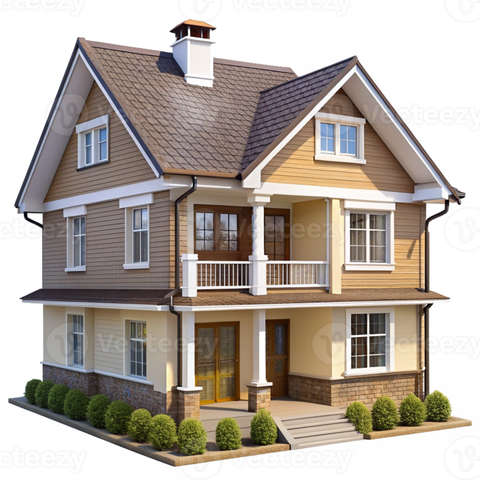 Eye catching House isolated on transparent background png