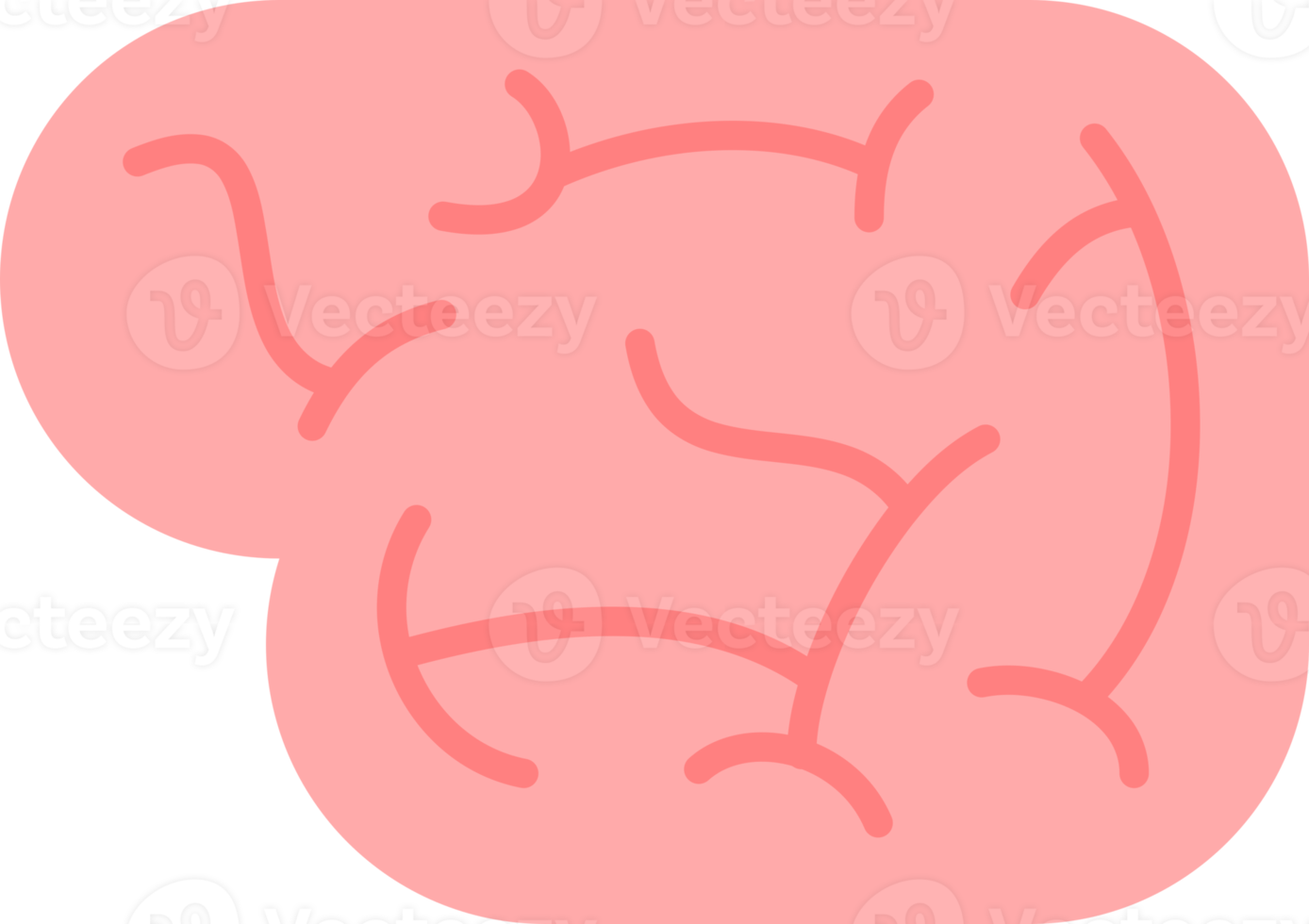 brain doodle icon png