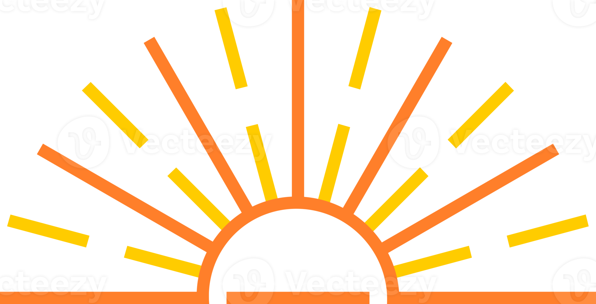 Line sunrise or sunset icon png