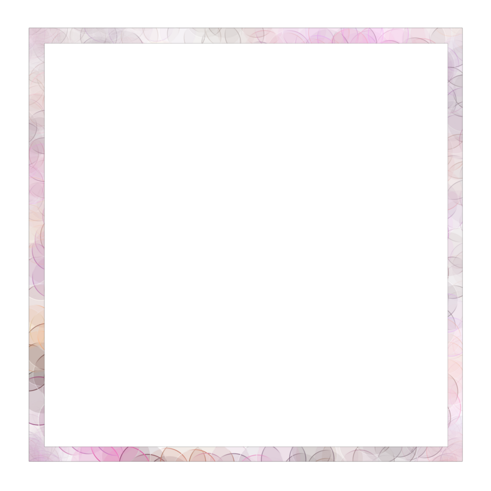 An abstract square frame on a transparent background png