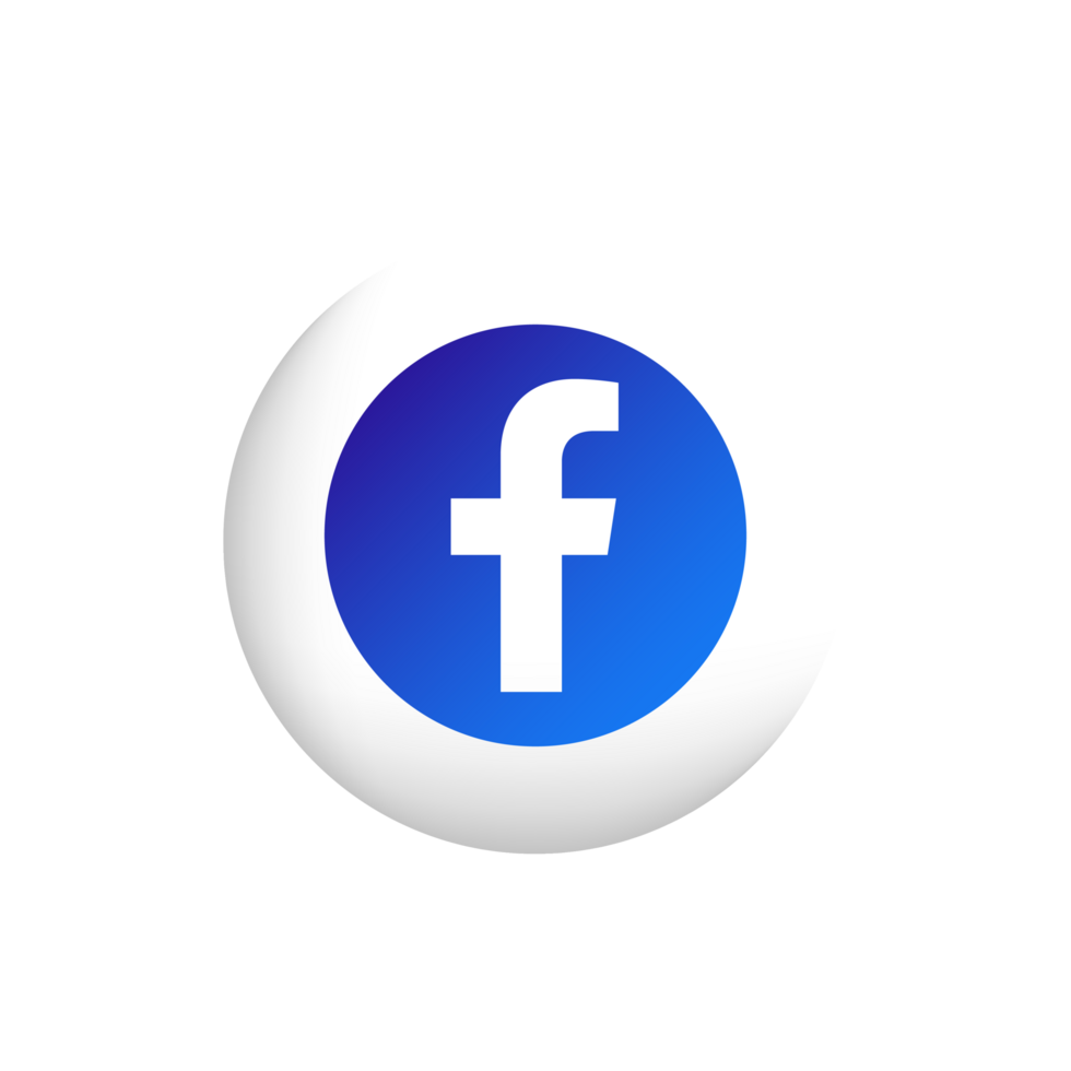 Facebook icon logo design template png
