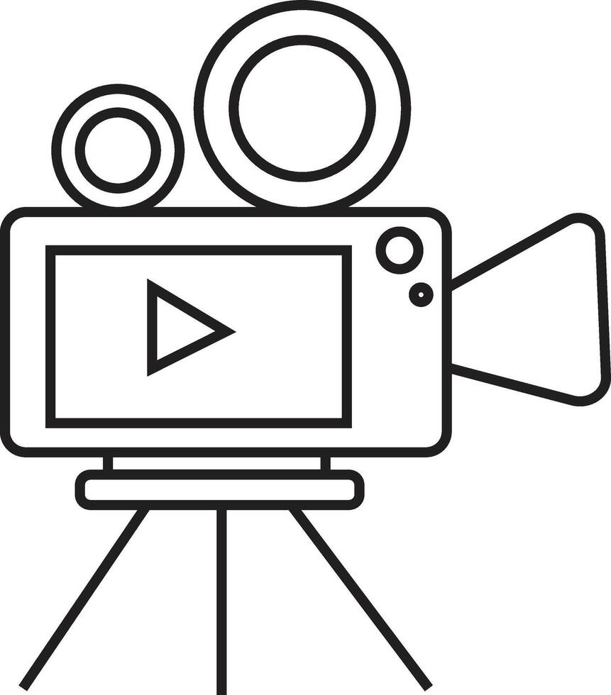 Recording Camera Icon vector