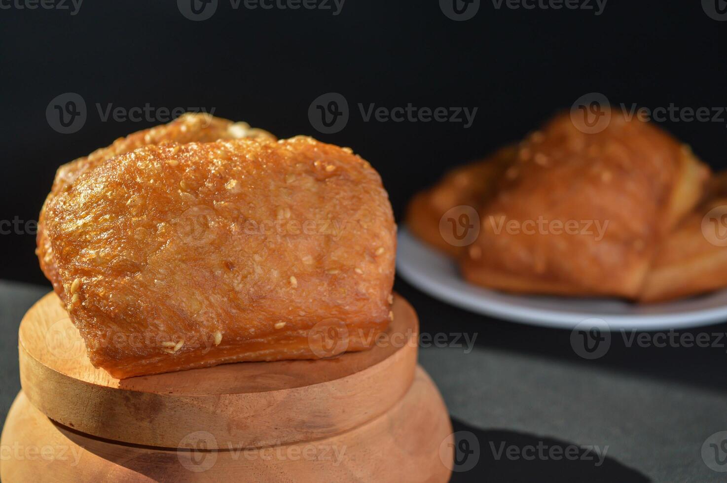 Fried bread Indonesian cake made of flour with sweet, salty and savory flavors. photo