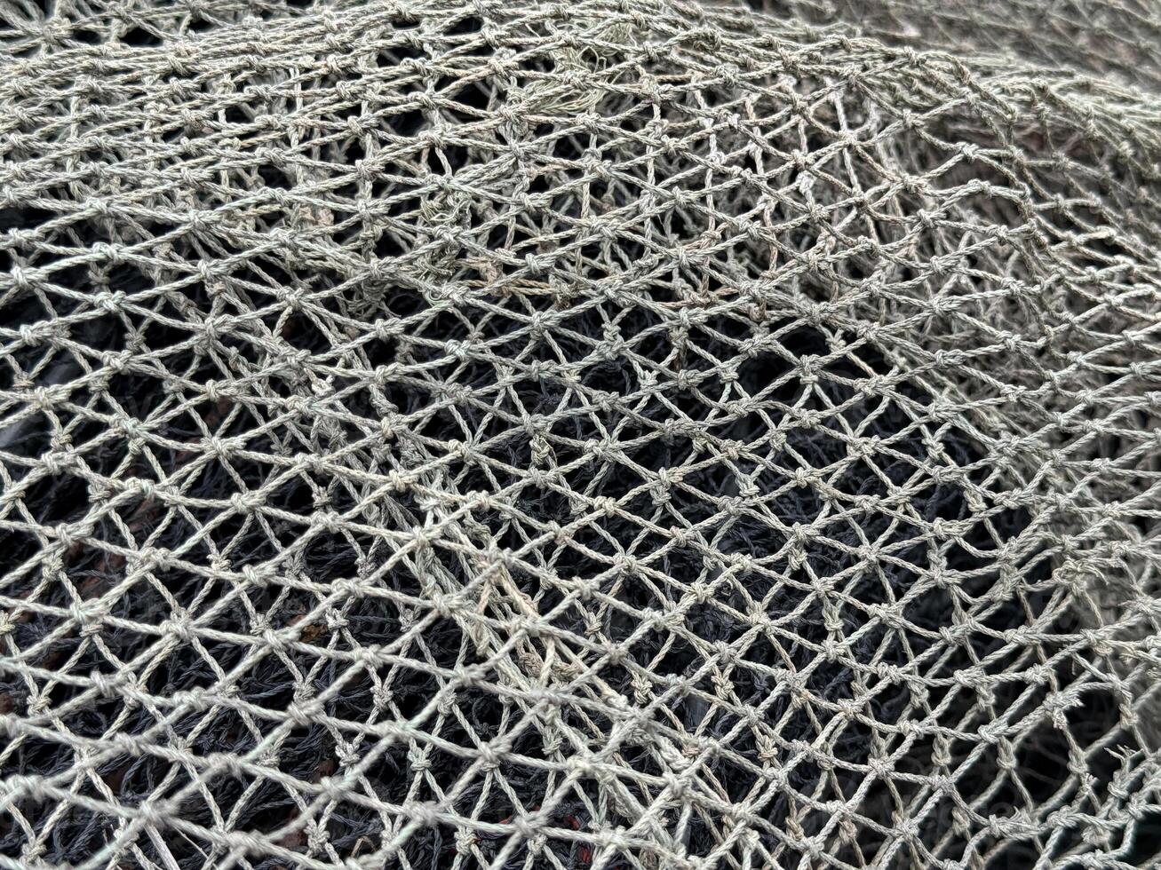 black fishing net background texture photo