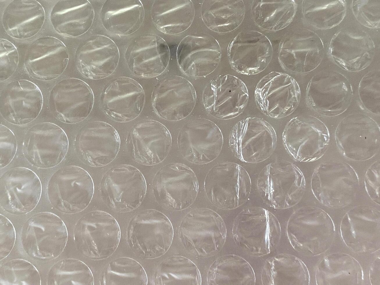 Air Bubble wrap texture background. Plastic packaging material. photo