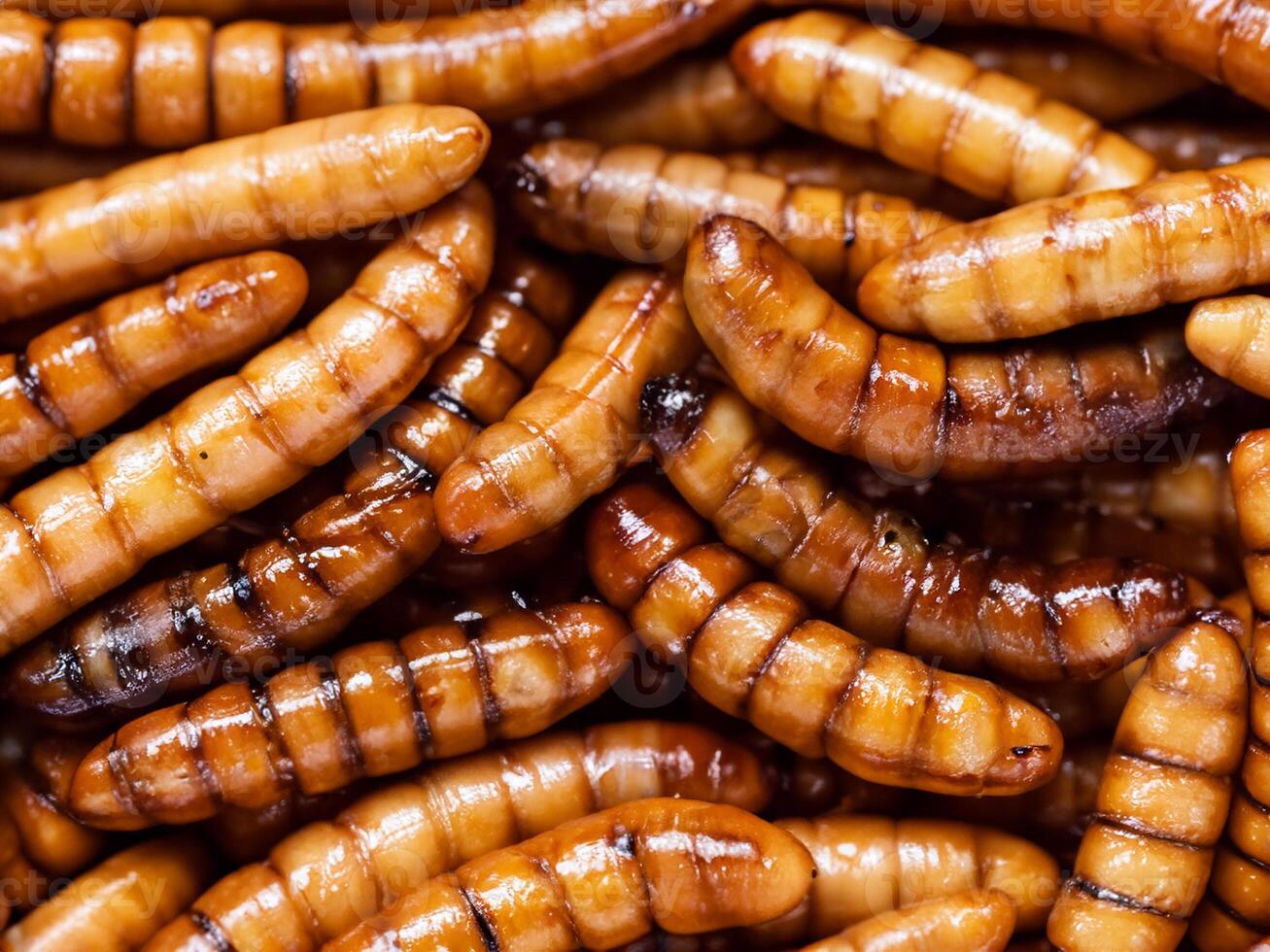 close up of a worms photo