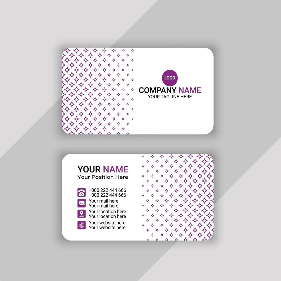 business card or visiting card template design vector