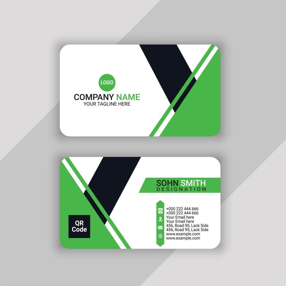 professional business or visiting card template design vector
