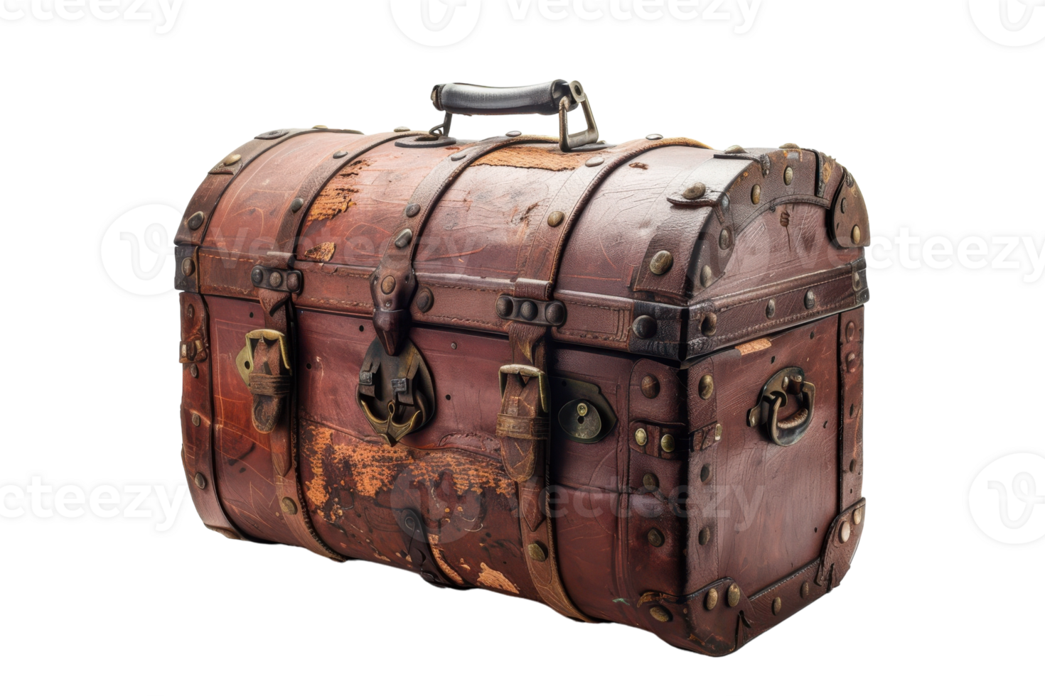 Traveler's Trunk On Transparent Background. png