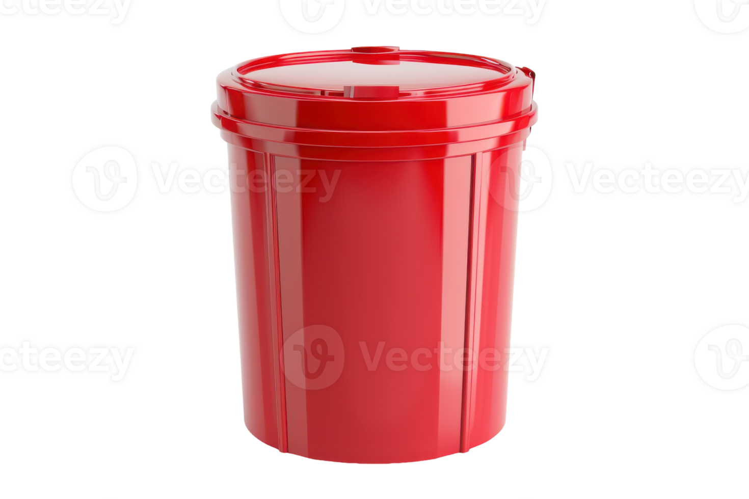 Trash Can On Transparent Background. png