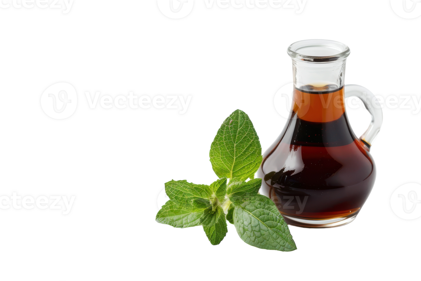 Syrup Mint On Transparent Background. png