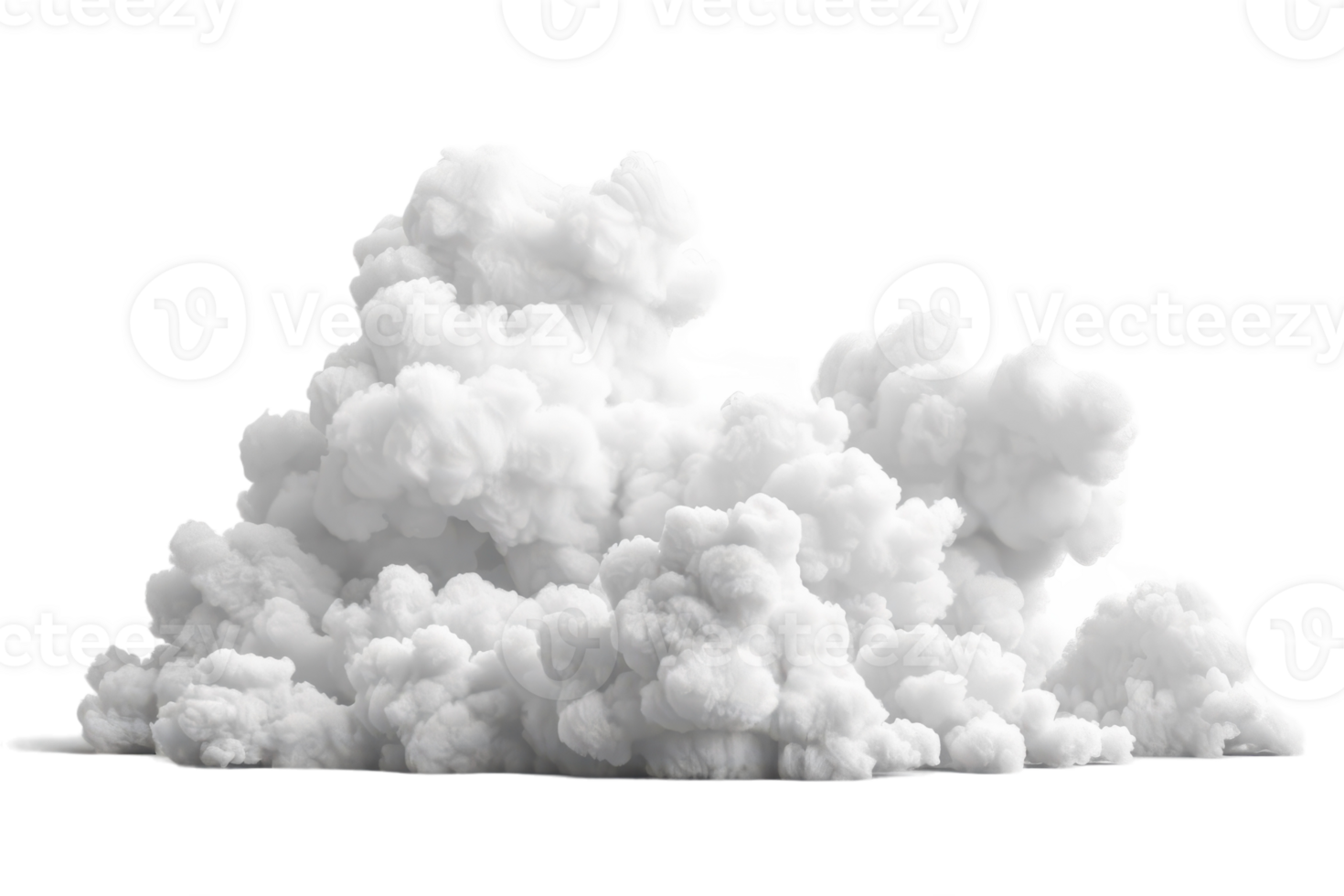 Gentle White Cloud On Transparent Background. png