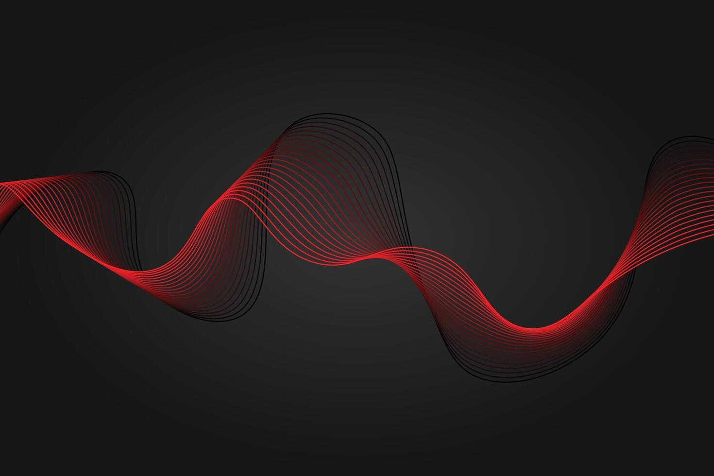 Minimalist wave patterns for design visuals. Digital frequency range graphic. Simple line art background. Vectors illustration with blended wave lines. Flowing smooth stripes, refined design.