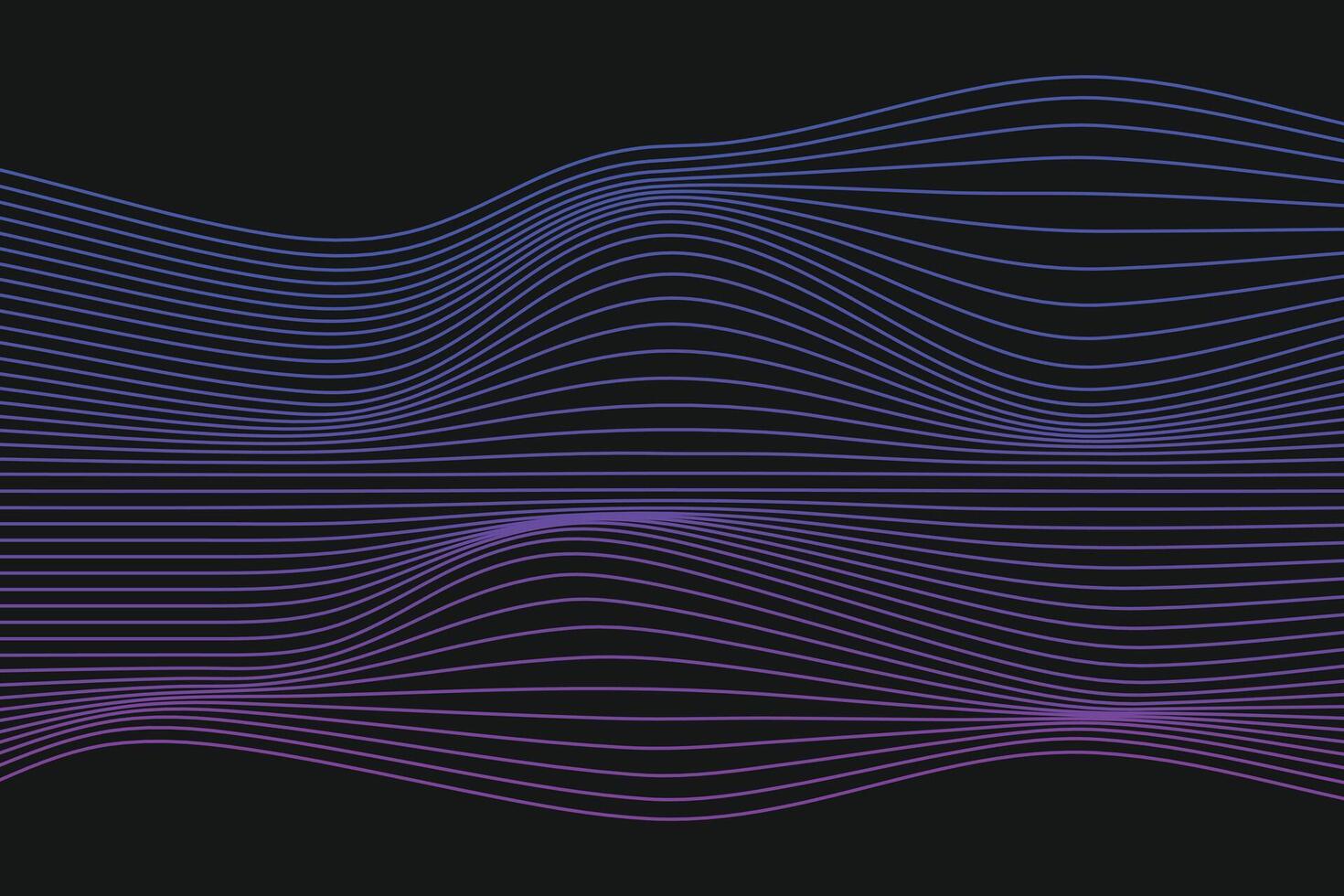 Contemporary wave graphics for design projects. Frequency equalizer visualization. Sleek and modern line art. Vectors illustration with wave effects. Soft curved lines, flowing design.