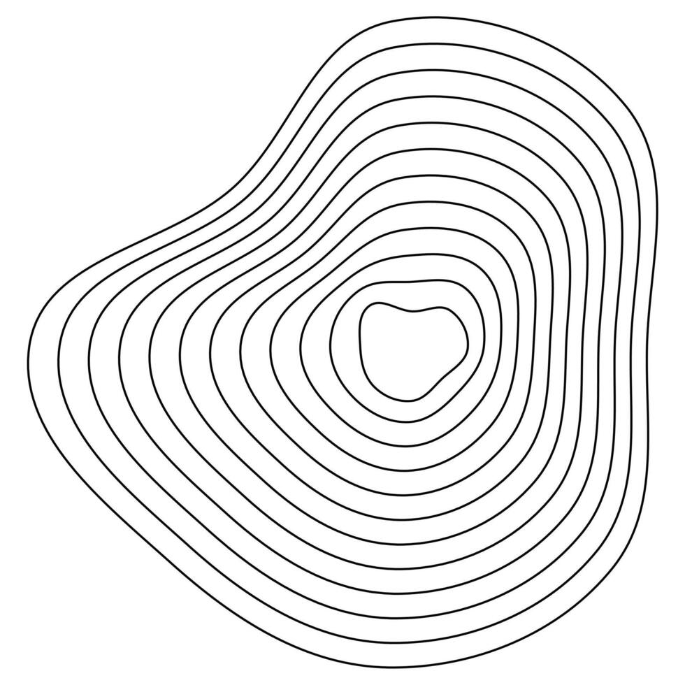 Natural elevation flow. Organic contour shapes. Abstract topographic lines. Terrain-inspired waves. vector