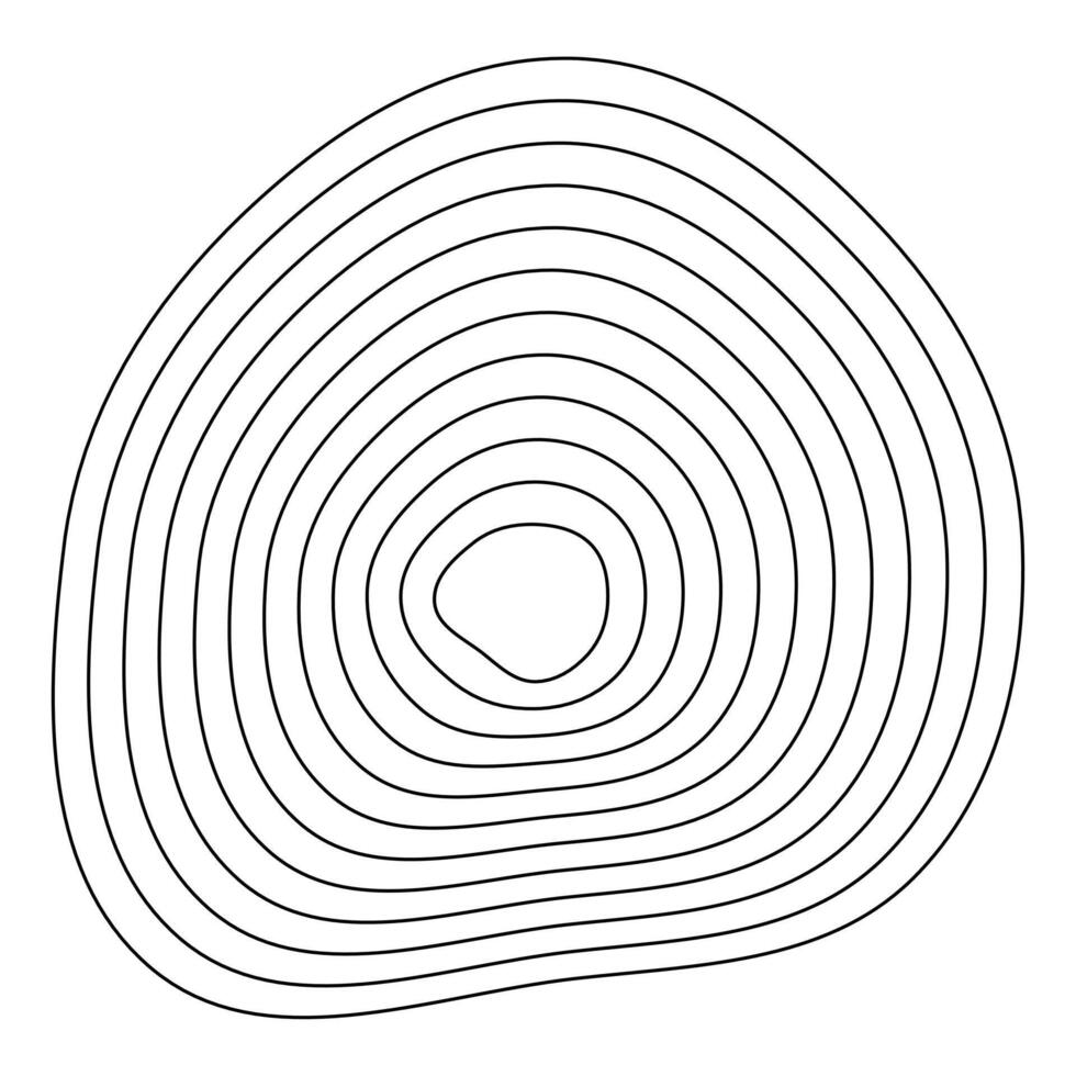 Fluid terrain contours. Topography-inspired art. Natural wave patterns. Geometric line shapes. vector