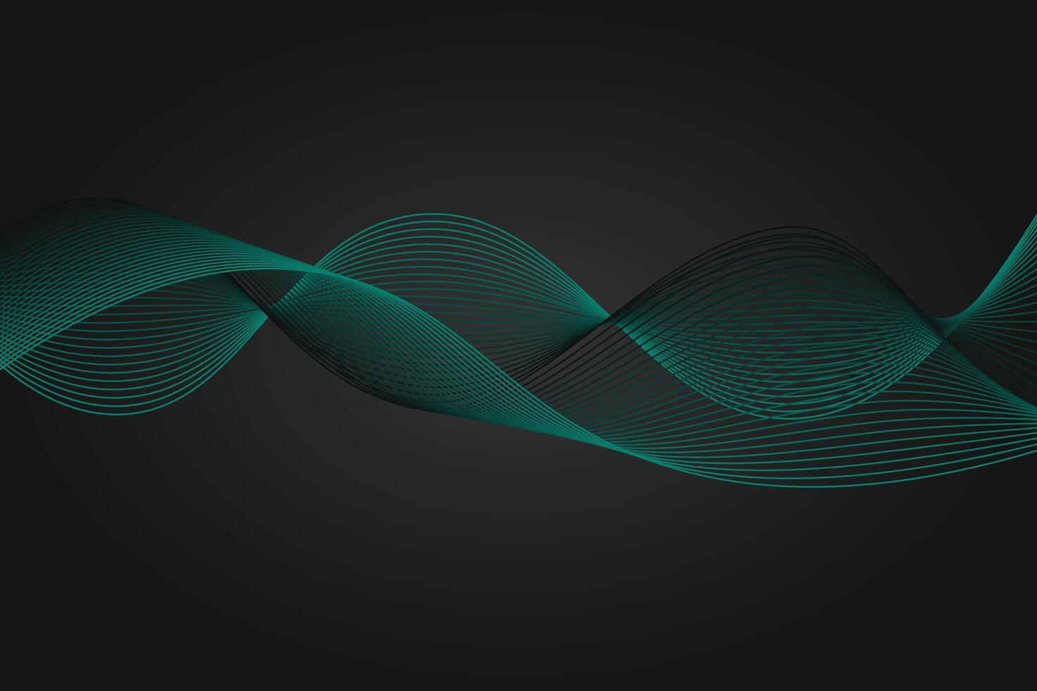 Abstract wave shapes for creative projects. Digital frequency modulation design. Artistic linear background. gradient waves and lines. Smooth flowing stripes, refined curves. vector
