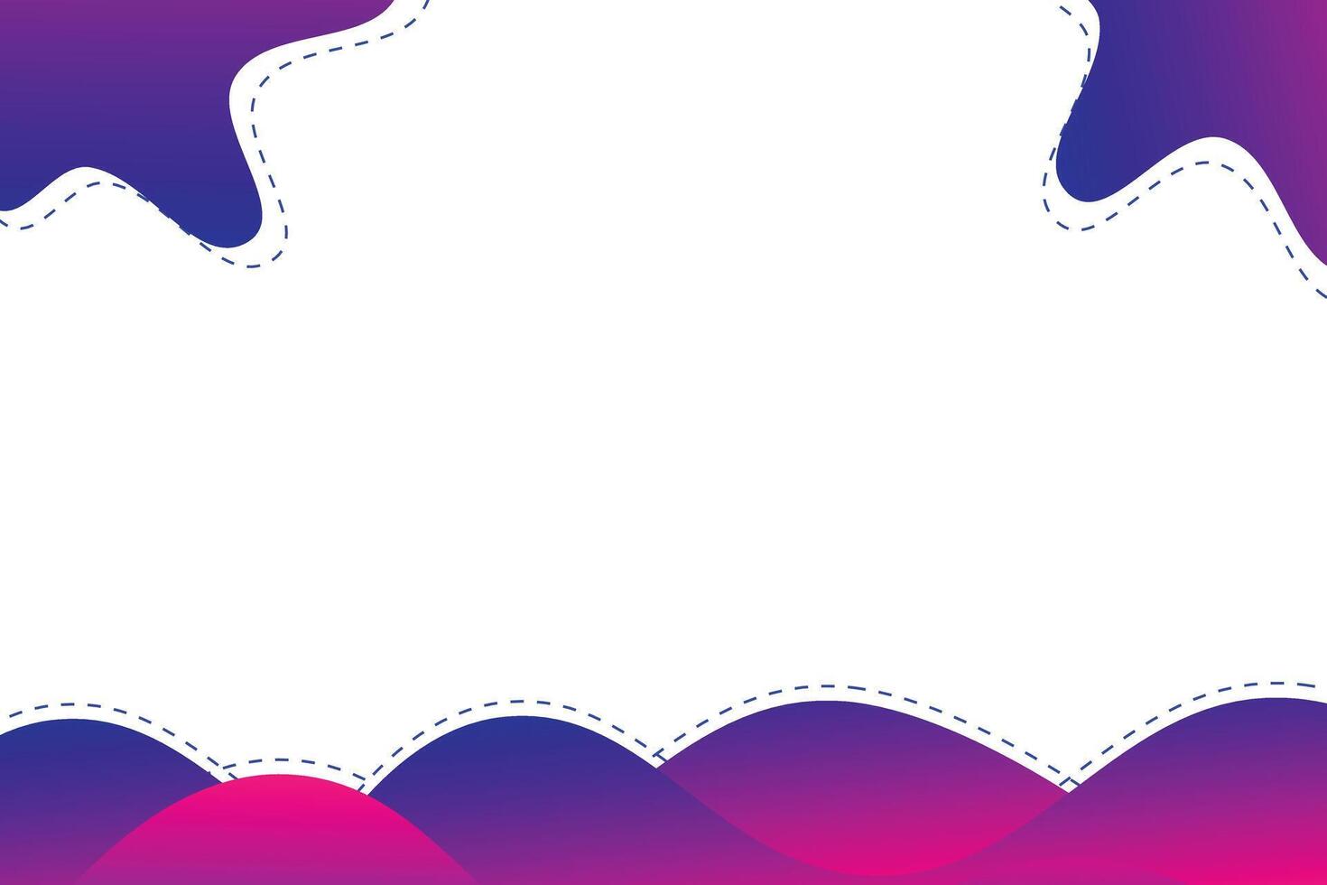 Abstract red and blue background. Gradient background. With dash line vector