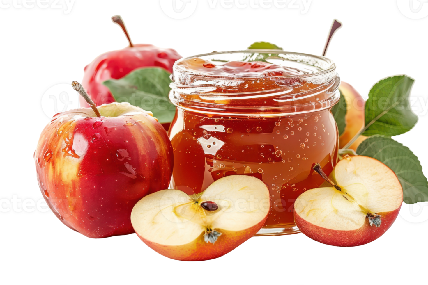 Alpine Apple Jam On Transparent Background. png