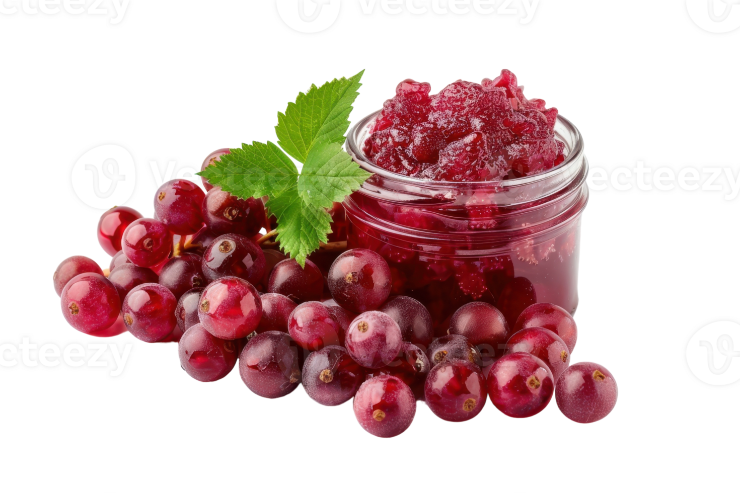 Alpine Gooseberry Jam On Transparent Background. png