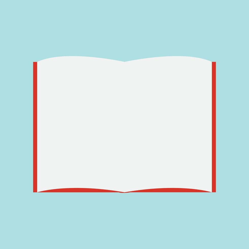 Book or magazine open blank pages. vertical catalog brochure or A4 booklet mockup with empty pages vector