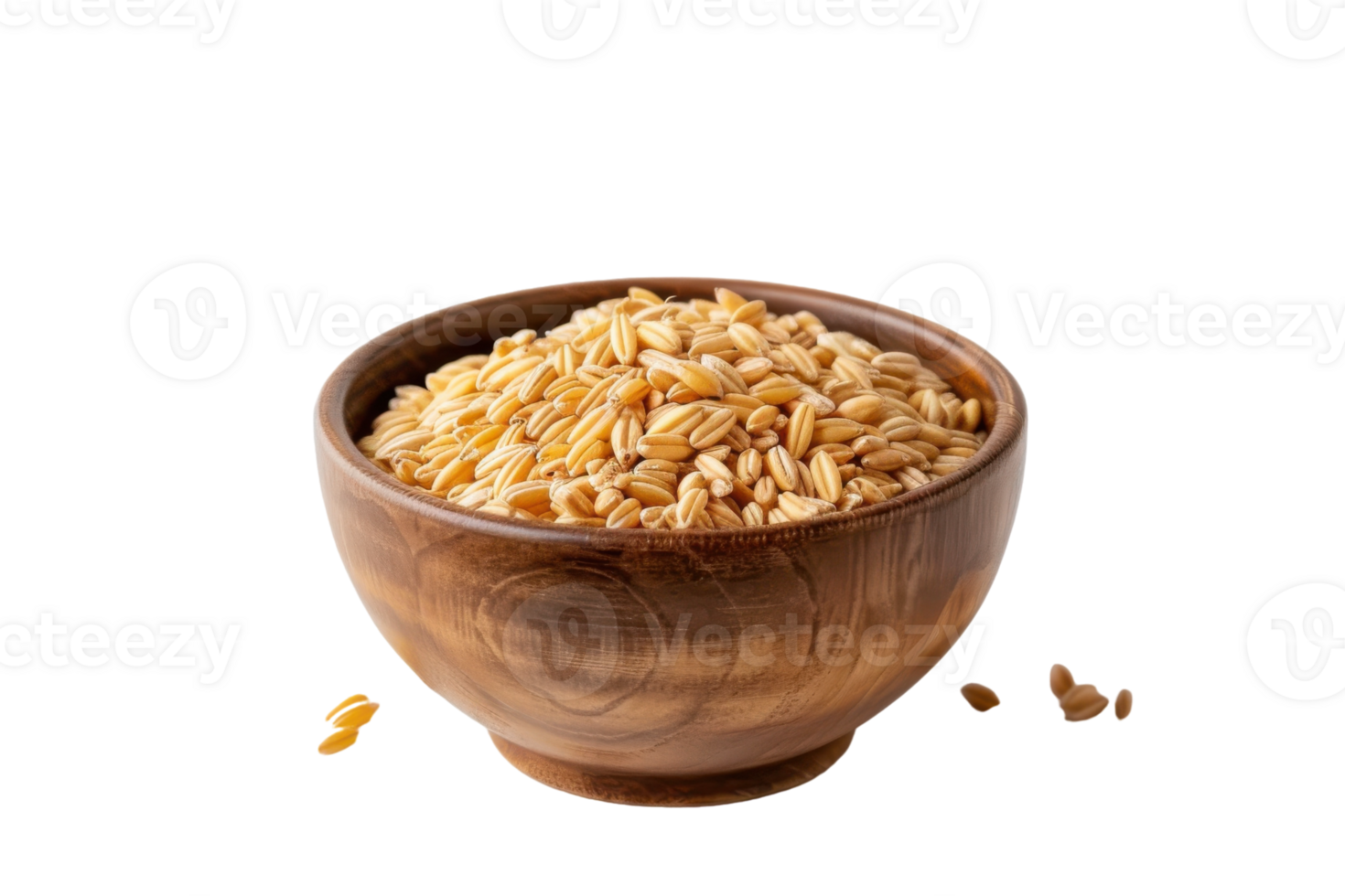 Boiled Barley On Transparent Background. png