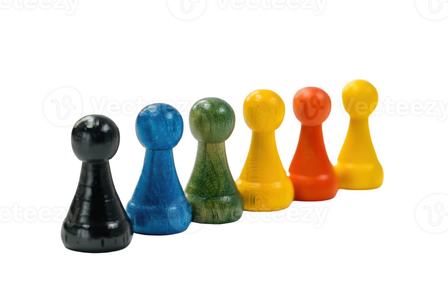 Board Game Pieces On Transparent Background. png