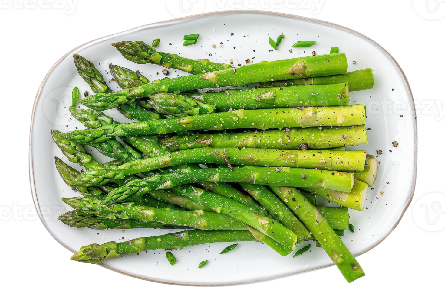Boiled Asparagus On Transparent Background. png