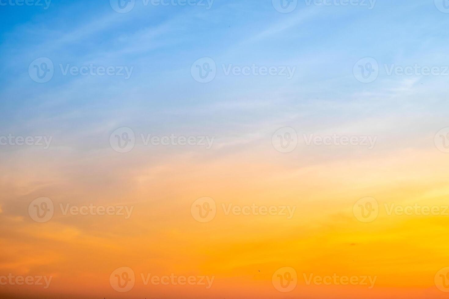 Beautiful , luxury soft gradient orange gold clouds and sunlight on the blue sky perfect for the background, take in everning,Twilight, Large size, high definition landscape photo
