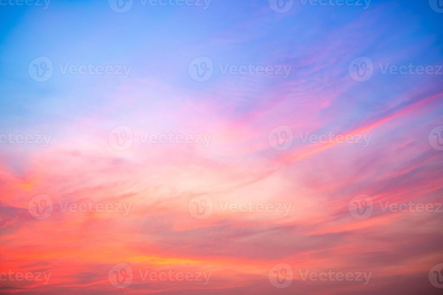 Beautiful , luxury soft gradient orange gold clouds and sunlight on the blue sky perfect for the background, take in everning,Twilight, Large size, high definition landscape photo