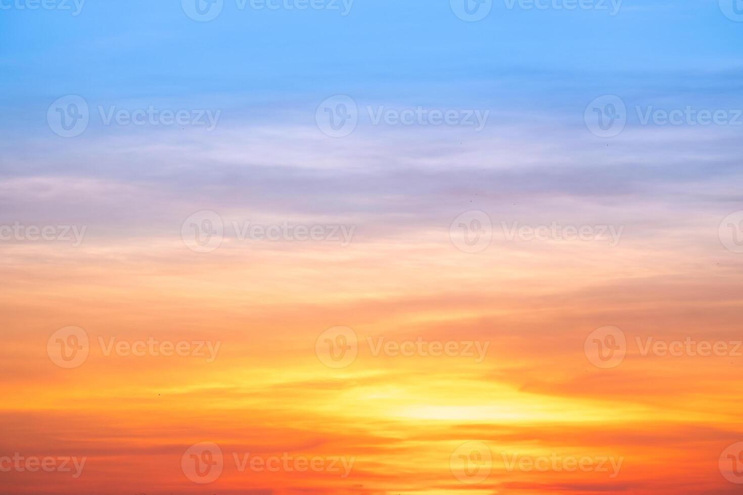 Beautiful , luxury soft gradient orange gold clouds and sunlight on the blue sky perfect for the background, take in everning,Twilight, Large size, high definition landscape photo