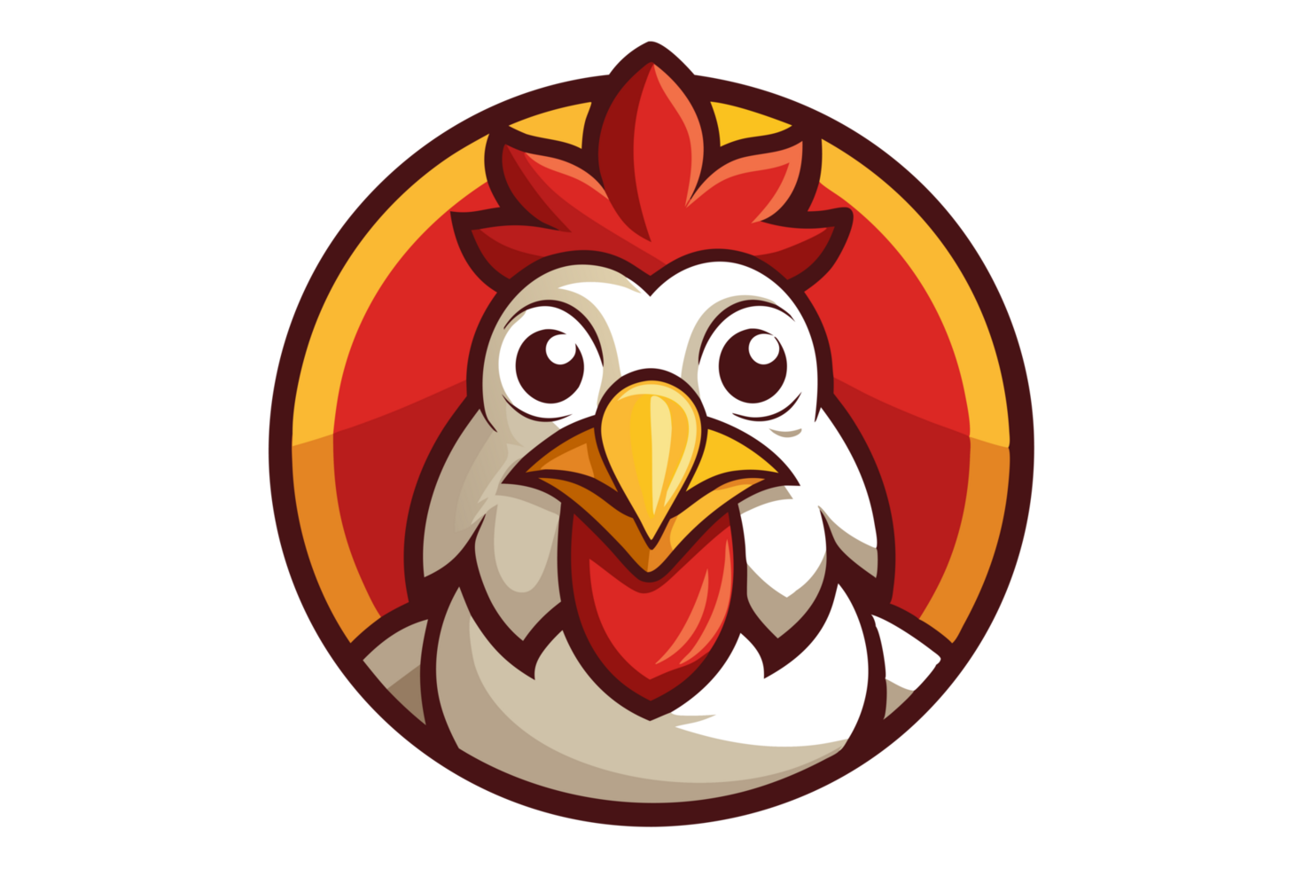 Chicken mascot logo png