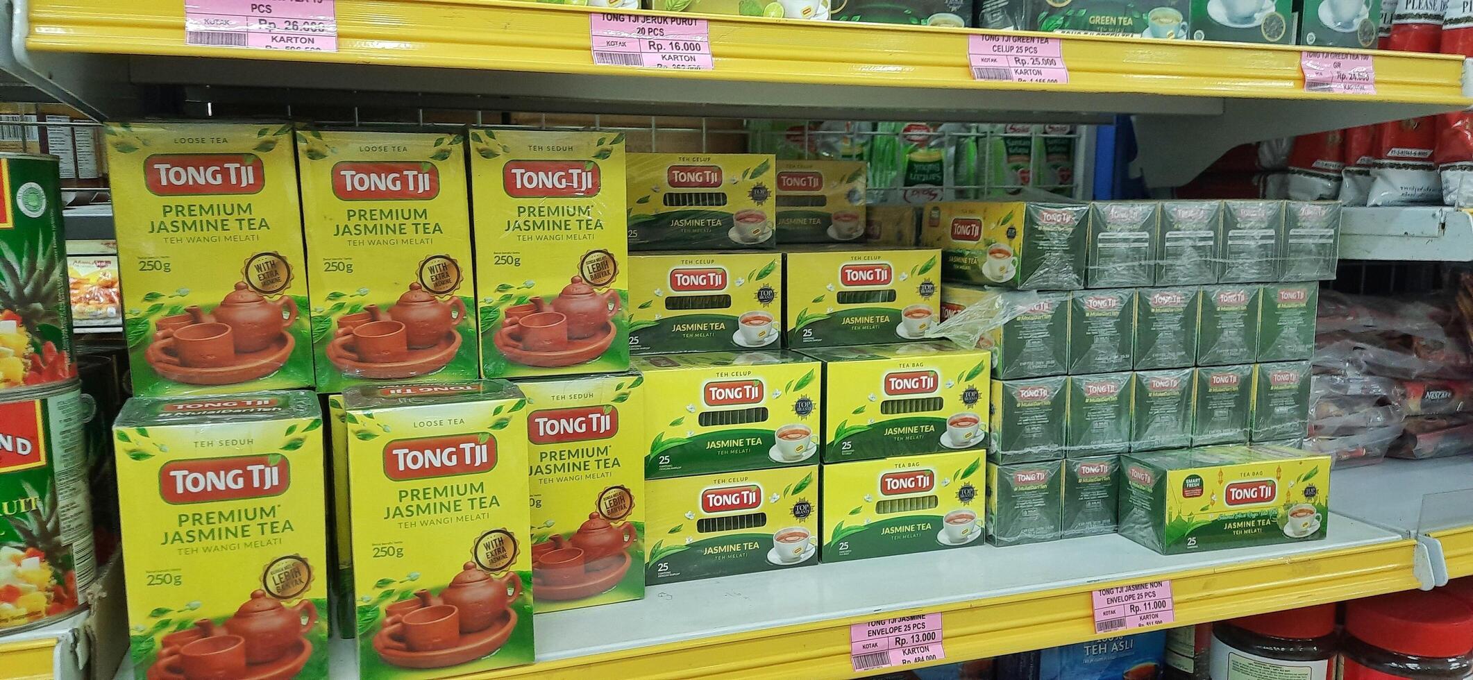 Coang supermarket shelf display. One of the complete cake and food equipment and ingredients stores in Makassar. South Sulawesi, Indonesia - August 7 2024 photo