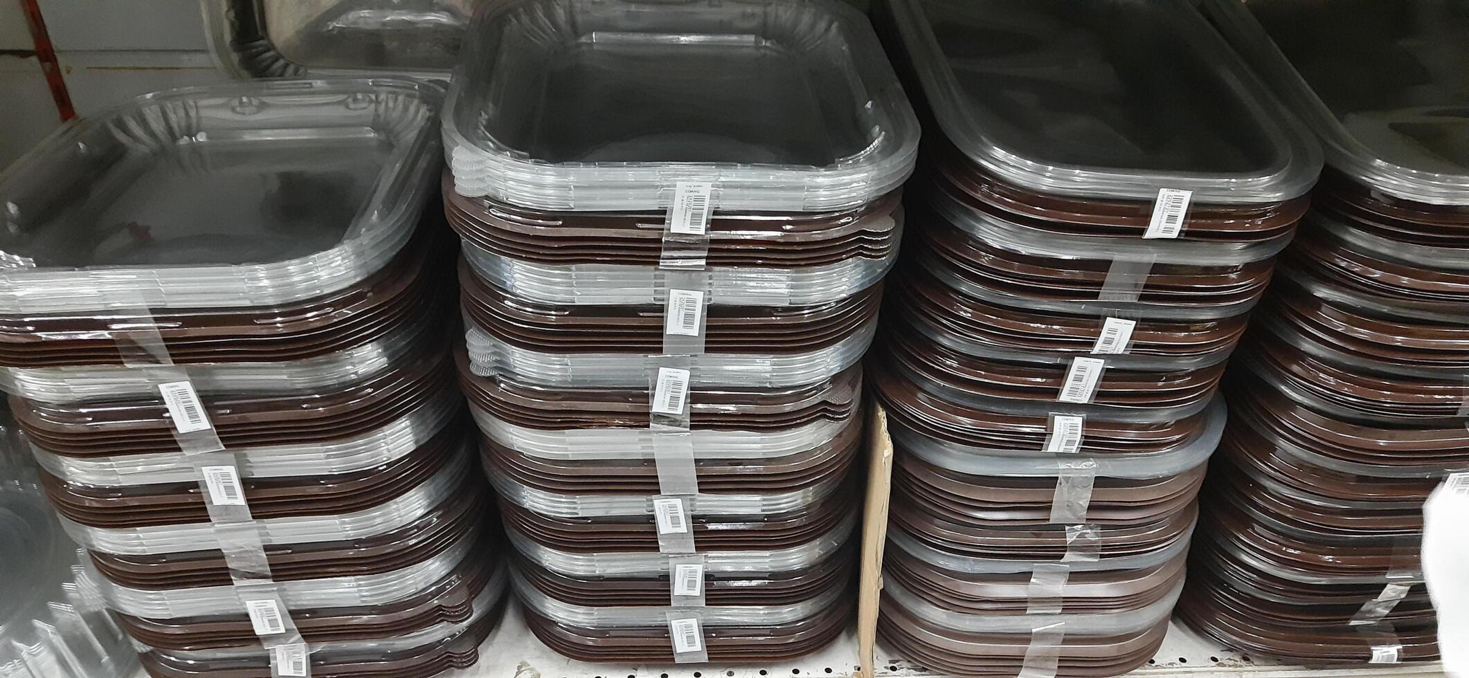 Coang supermarket shelf display. One of the complete cake and food equipment and ingredients stores in Makassar. South Sulawesi, Indonesia - August 7 2024 photo