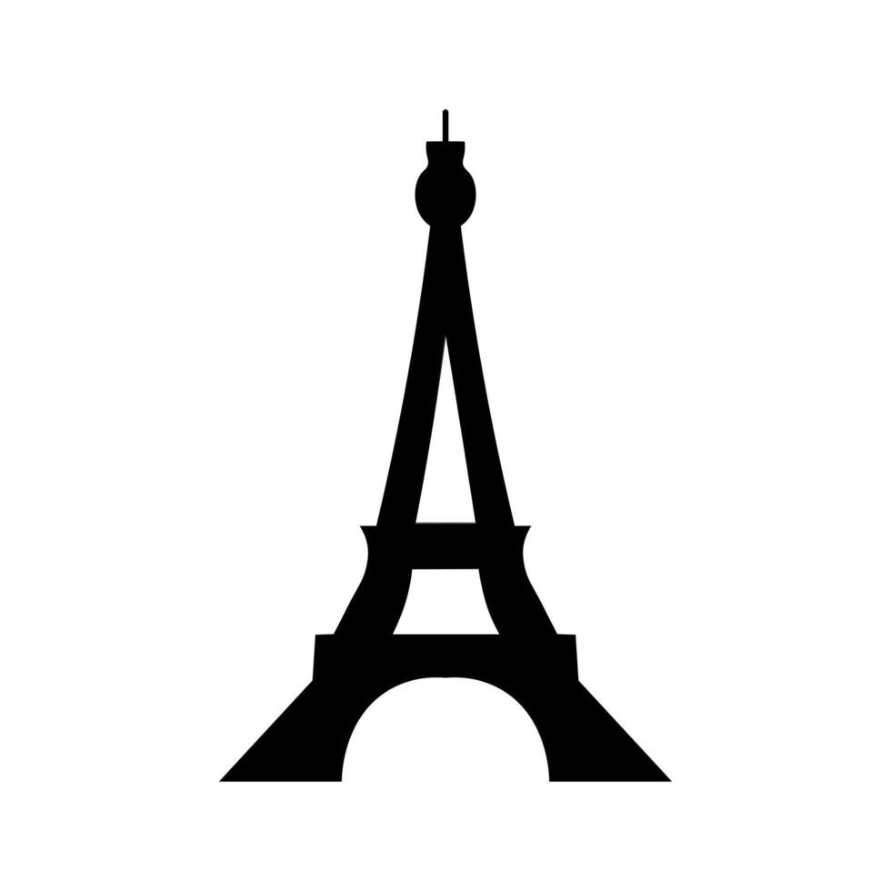Eiffel Tower icon vector