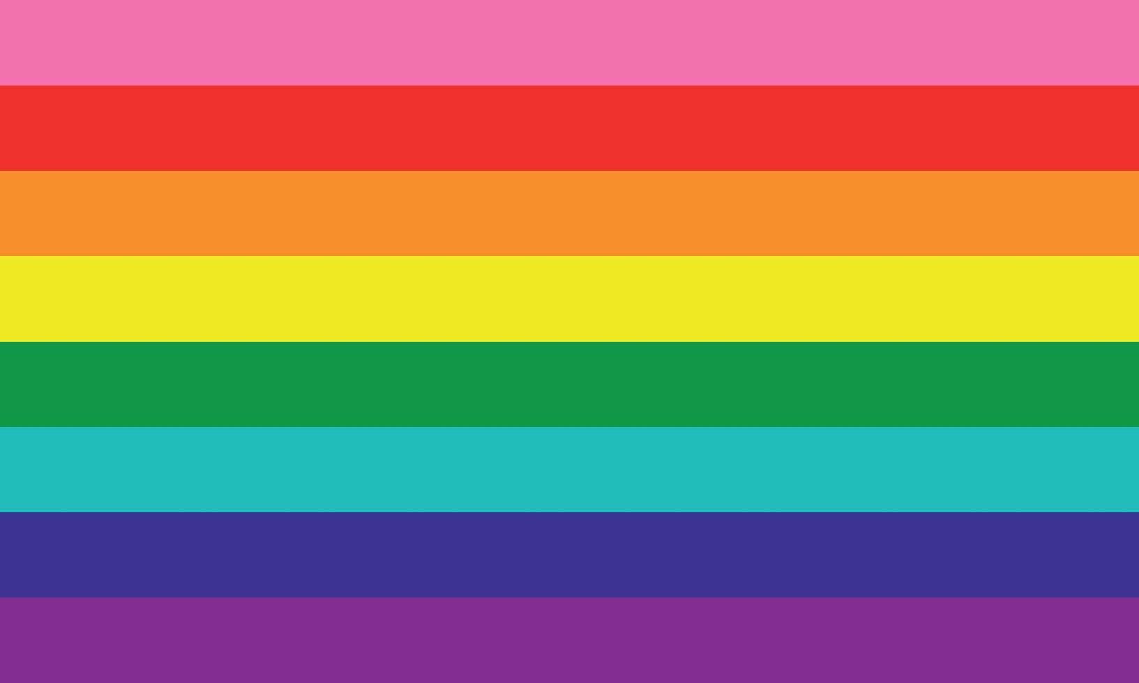 Gilbert Baker Pride Flag vector