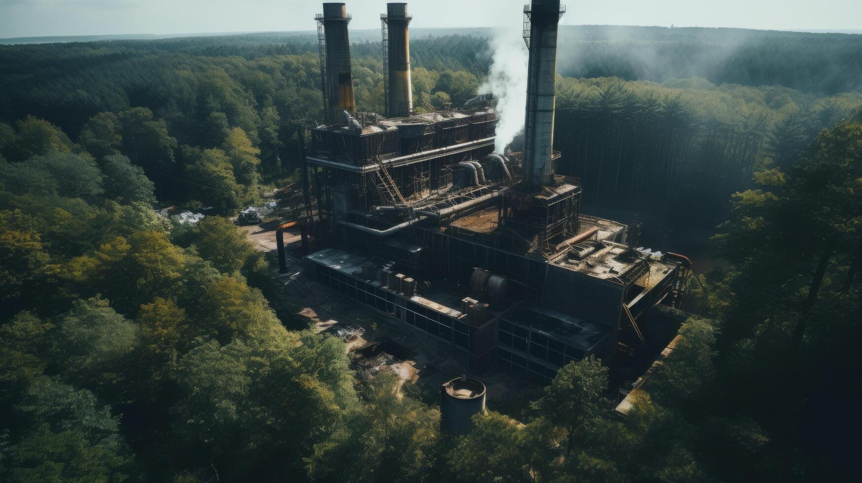 bosque poder planta zumbido fotografía aéreo foto