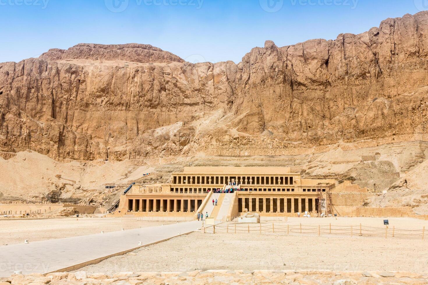 Hatchepsut Temple. The Tombs of the Nobles, located on the West Banks cliffs used to be where Elephantine islands governors. Egypt. photo
