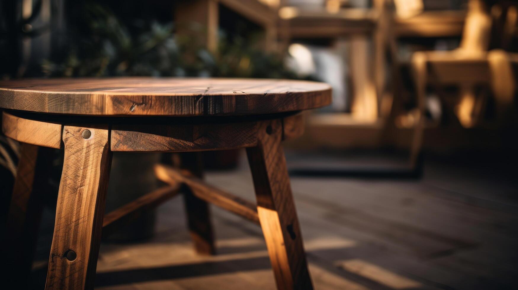 Furniture seen from low angle photo
