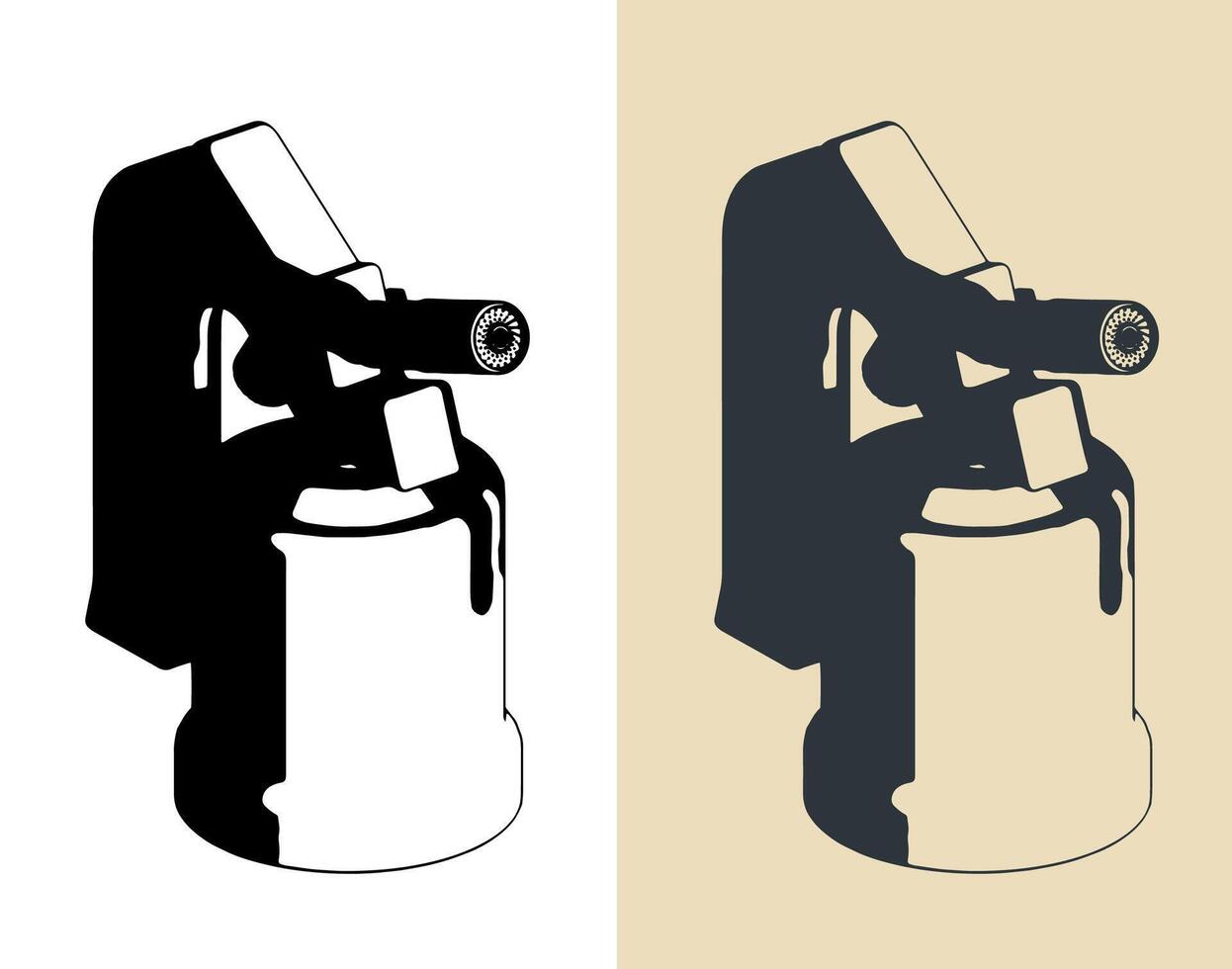 Gas burner with bottle vector