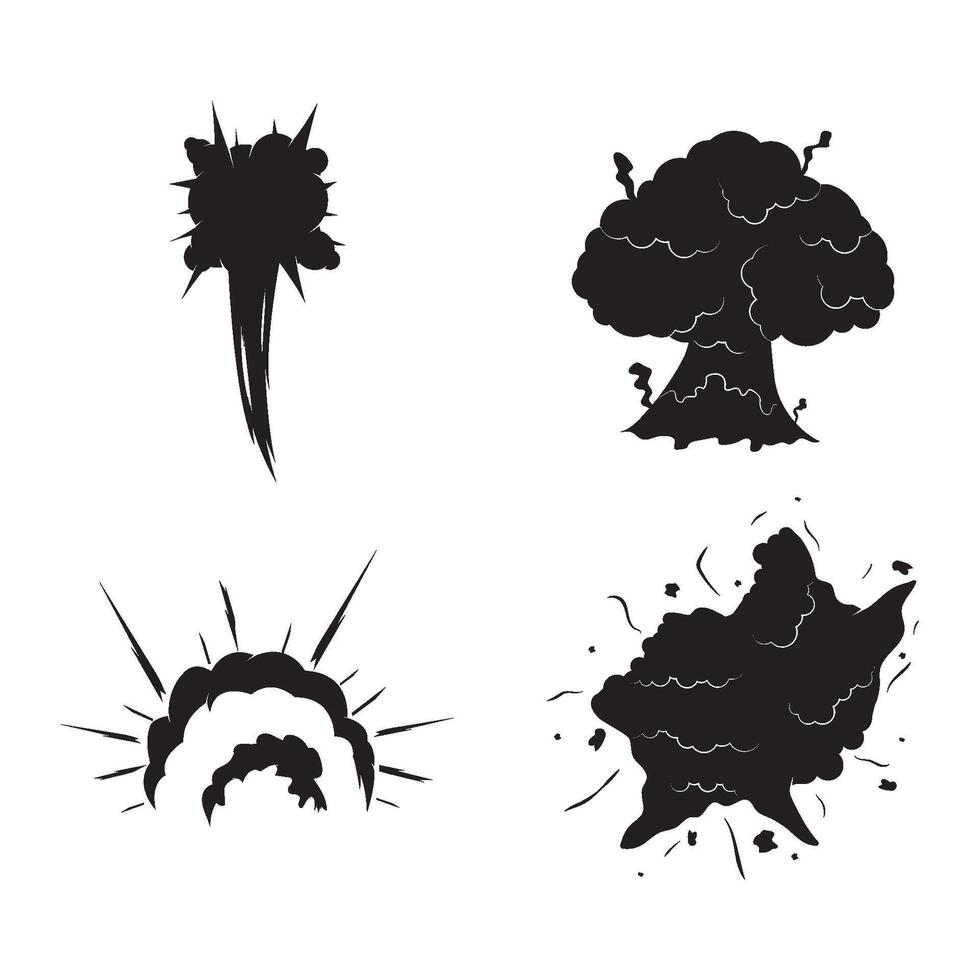energy explosion effect and blast design vector