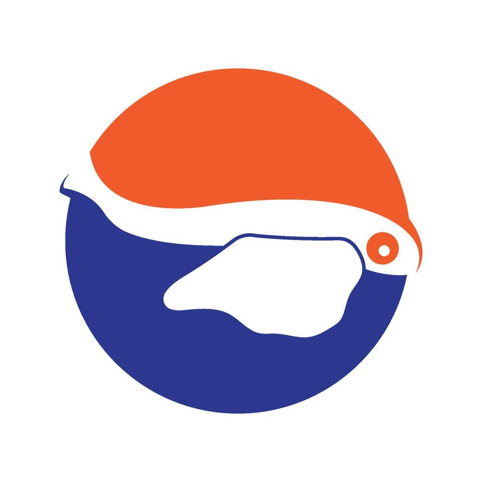 Baby salmon logo template. Fish logo template design vector