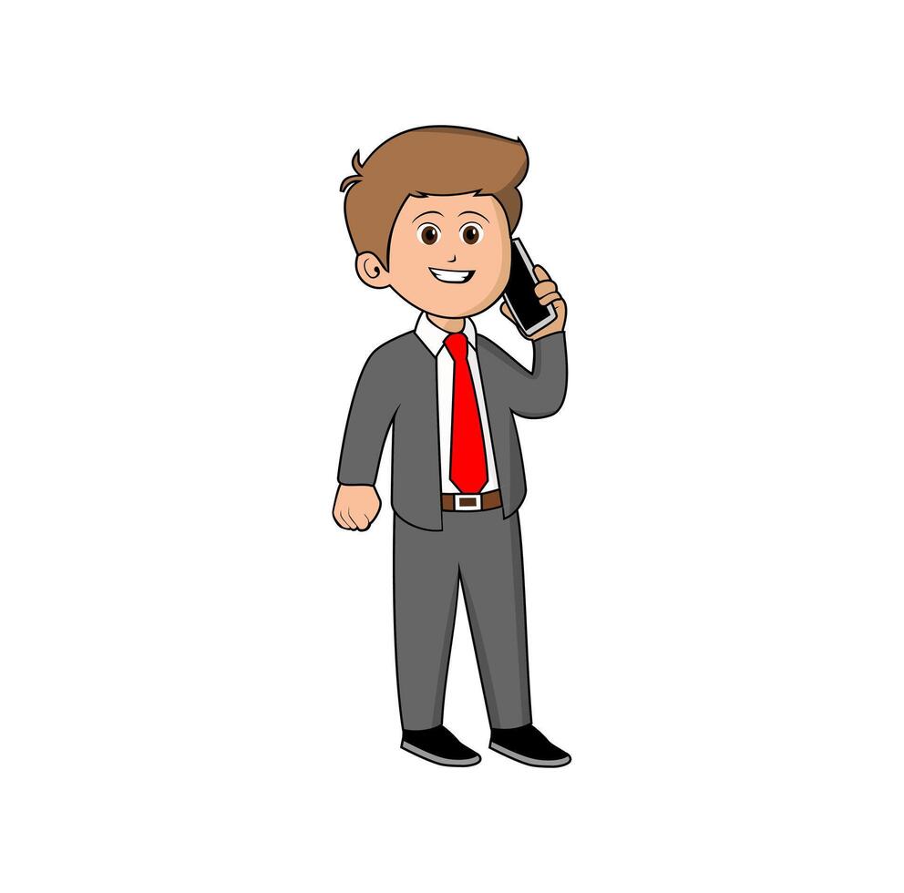 Boy Cartoon Boss vector