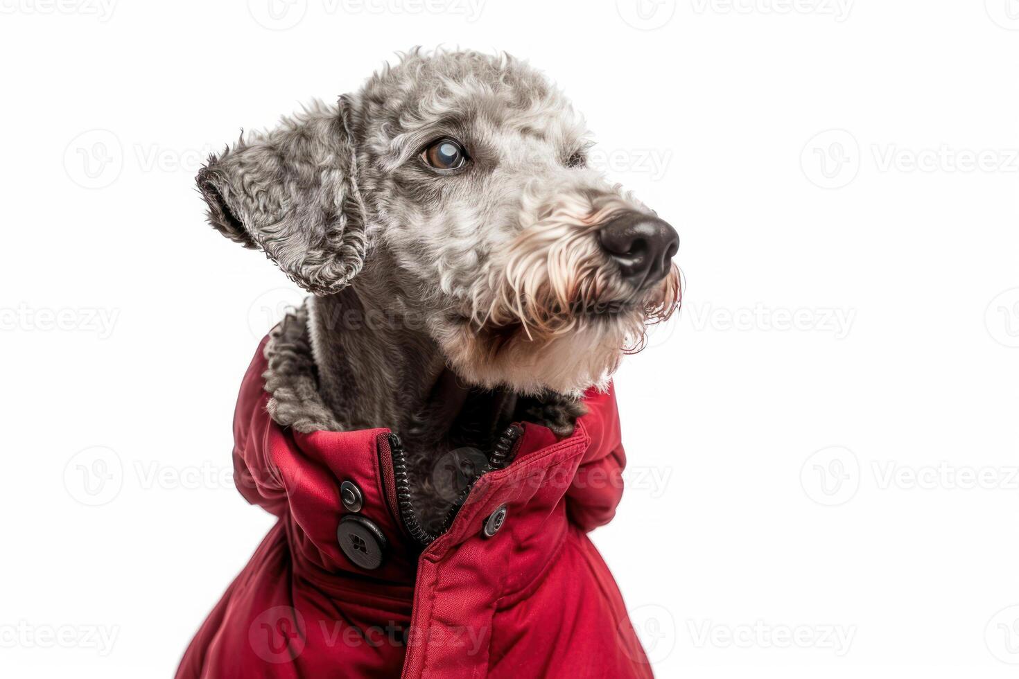 Bedlington Terrier in action photo