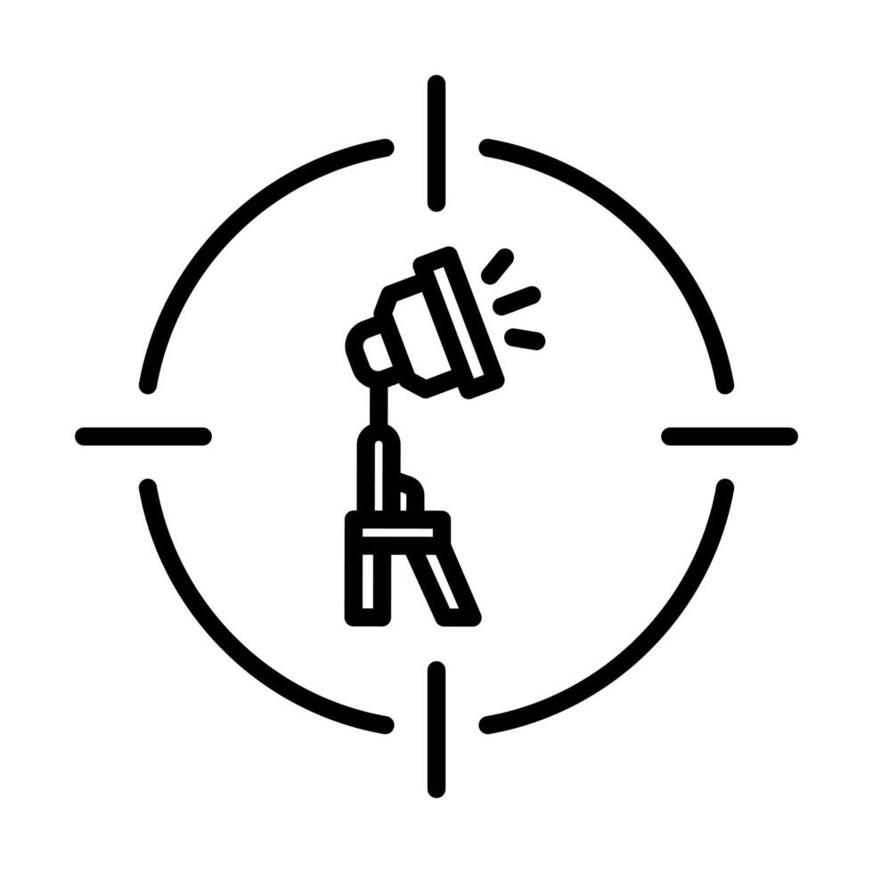 Personalized Lighting icon line illustration vector