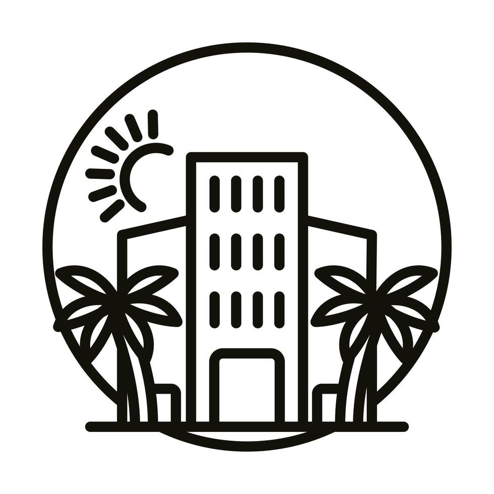 Urban Oasis icon line illustration vector