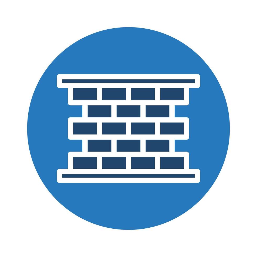 Exposed Brick icon line illustration vector